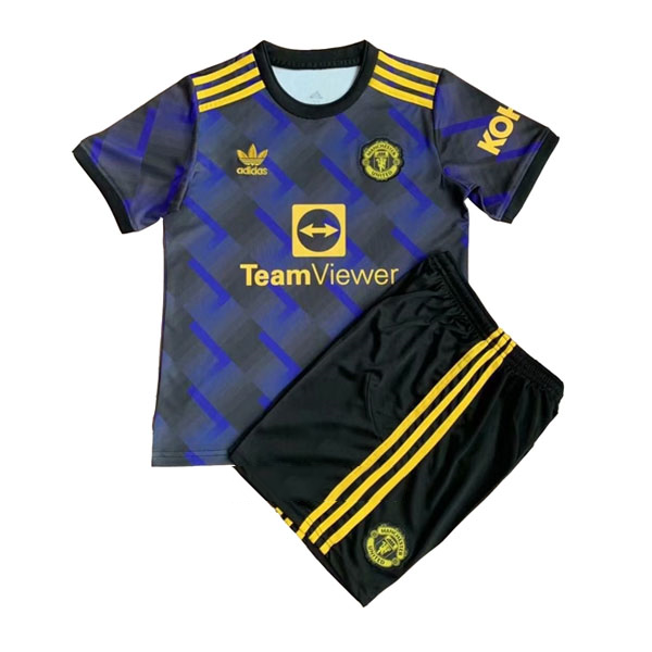 Camiseta Manchester United Replica Tercera Ropa Niño 2021/22